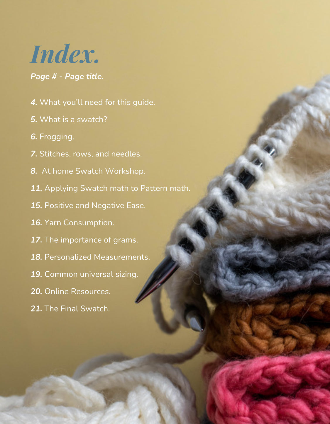 The Ultimate Guide to Knit Swatching.